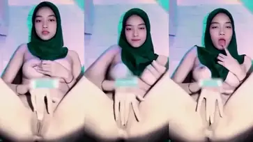 Bokep Jilbab Main Solo Asik Sampai Basah Kuah poster